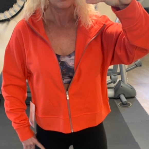 🎁LULULEMON COTTON FRENCH TERRY ZIP HOODIE/JACKET-AUTUMN RED-10/12 - Picture 7 of 16